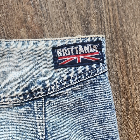 brittania Denim - Brittania 80's Vintage Acid Wash Denim Jeans High Waist Sz 16